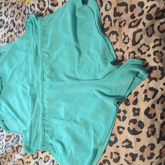 Forever 21 Plus Teal Terry Swim Cover 3x - Picture 6 of 7